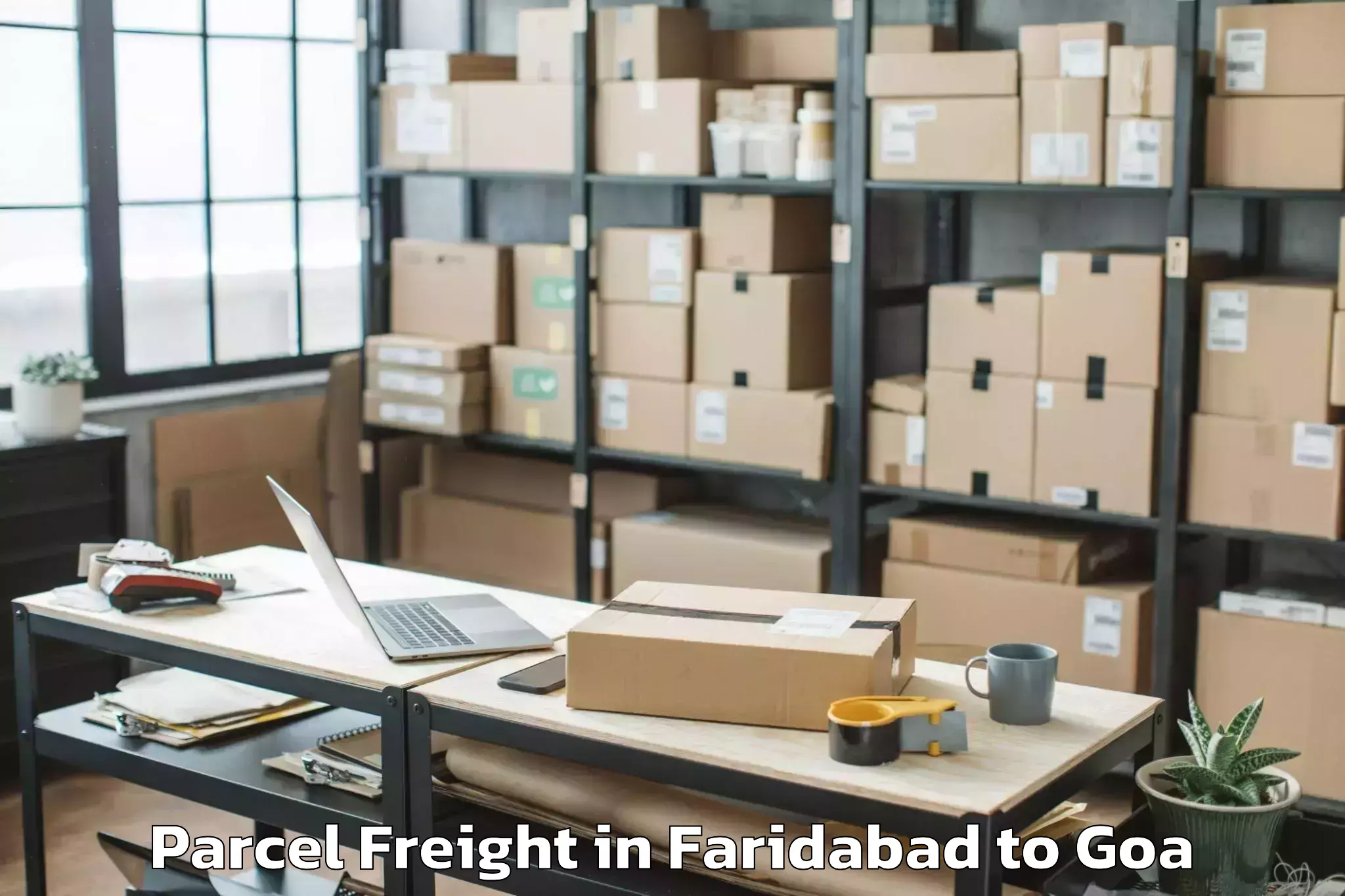 Faridabad to Saligao Parcel Freight